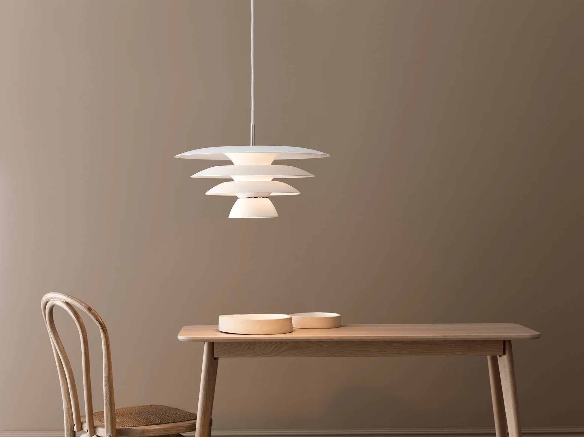 DaVinci Ø50 mat hvid pendel