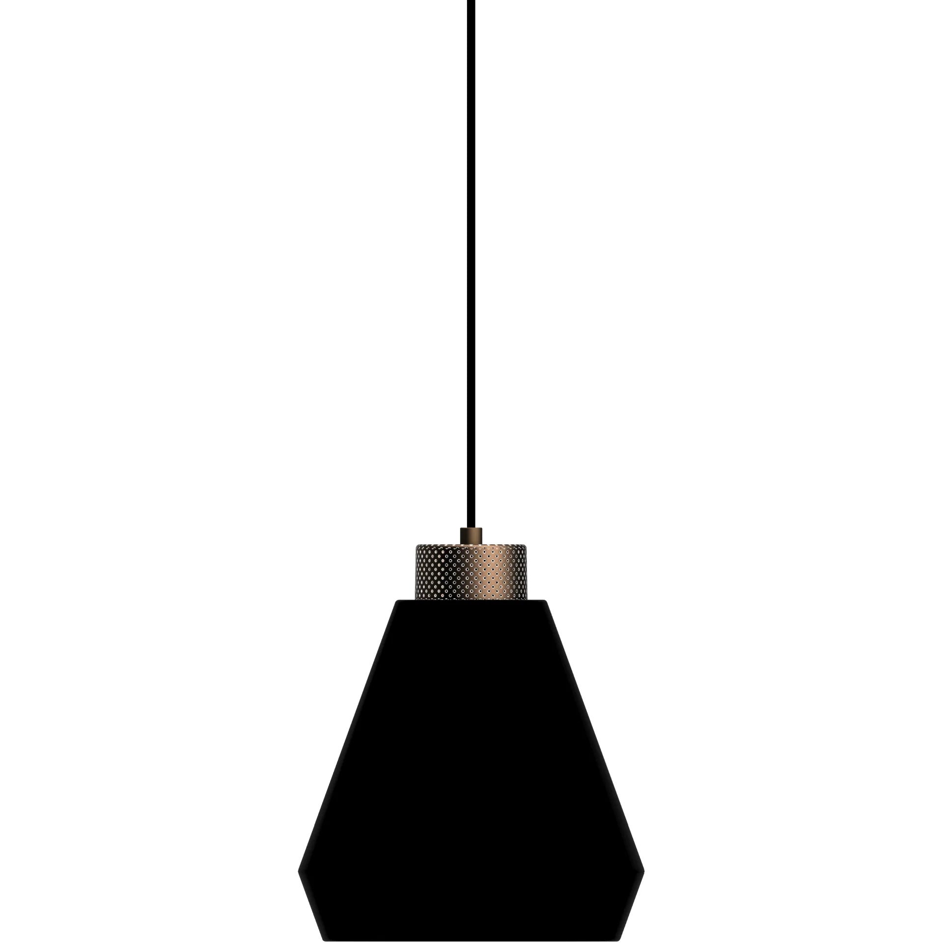 Edge Ø25 mat sort/bronze pendel