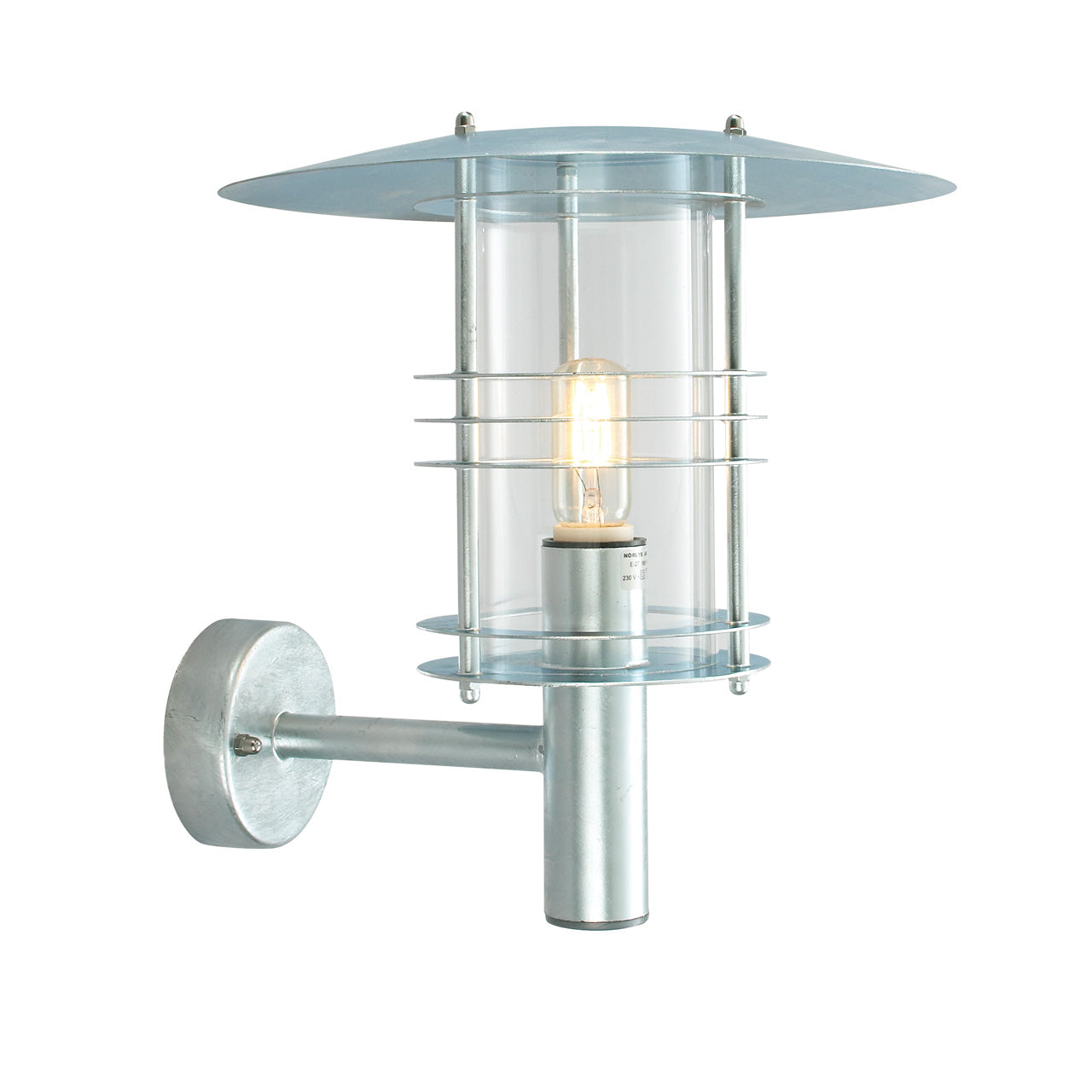 Stockholm Big 286 galvaniseret udendørs væglampe