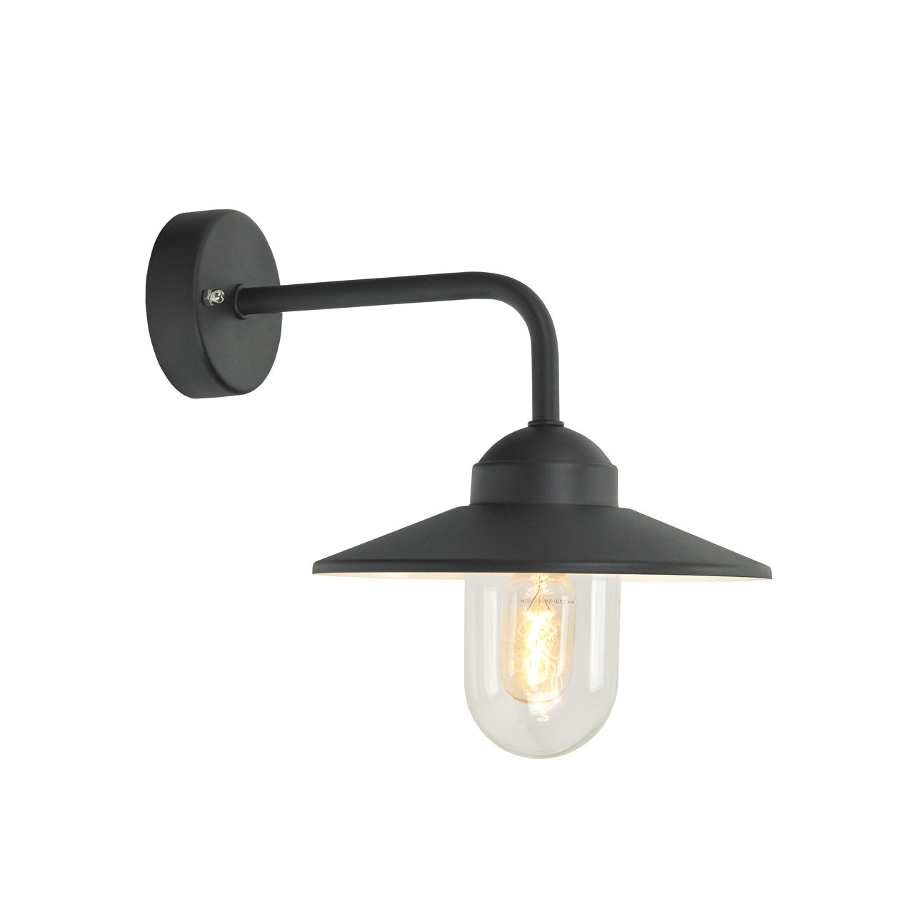 Vansbro 1920 sort udendørs væglampe