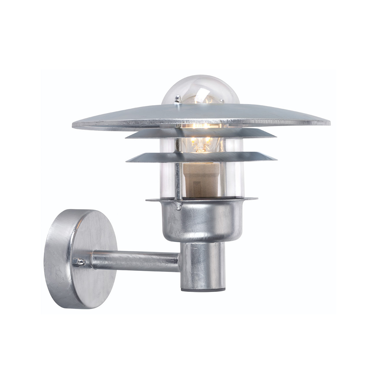 Larvik 690 galvaniseret udendørs væglampe