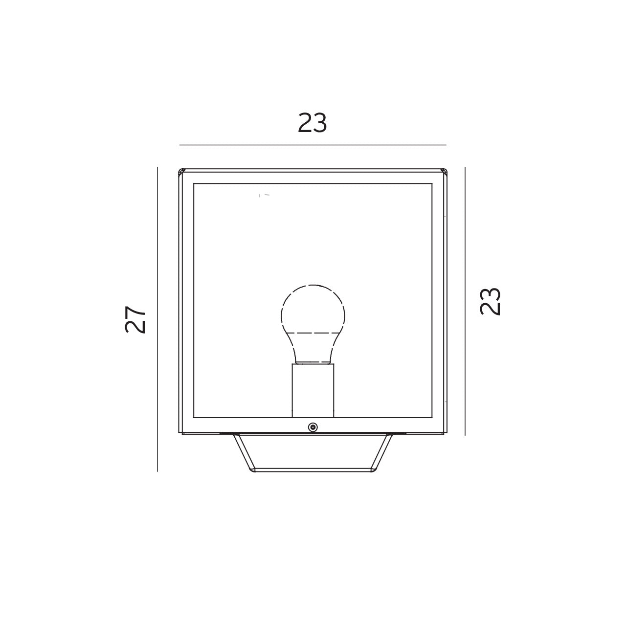 Lofoten 1941 sort bed- og havelampe