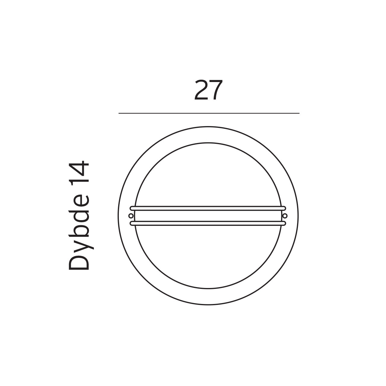 Berlin 611 sort/opal udendørs væglampe