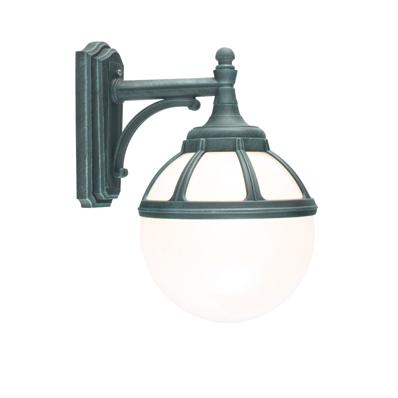 Bologna 311 sort/opal udendørs væglampe