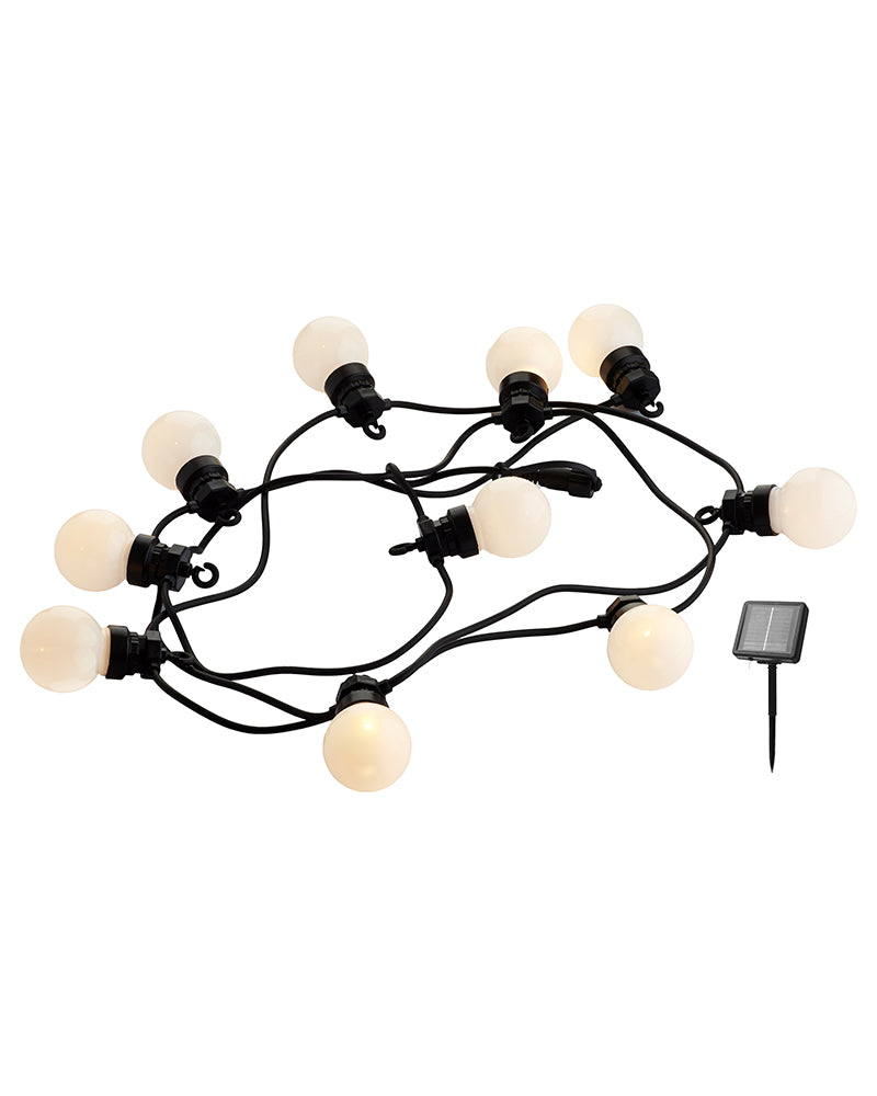 Lucas Solar Startsæt 10 LED Mat Hvid