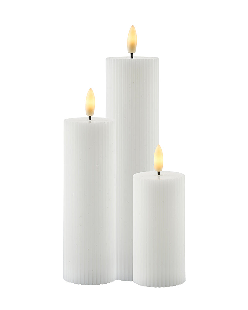 Smilla Genopladelig Sæt 3 stk Ø 5 cm Hvid