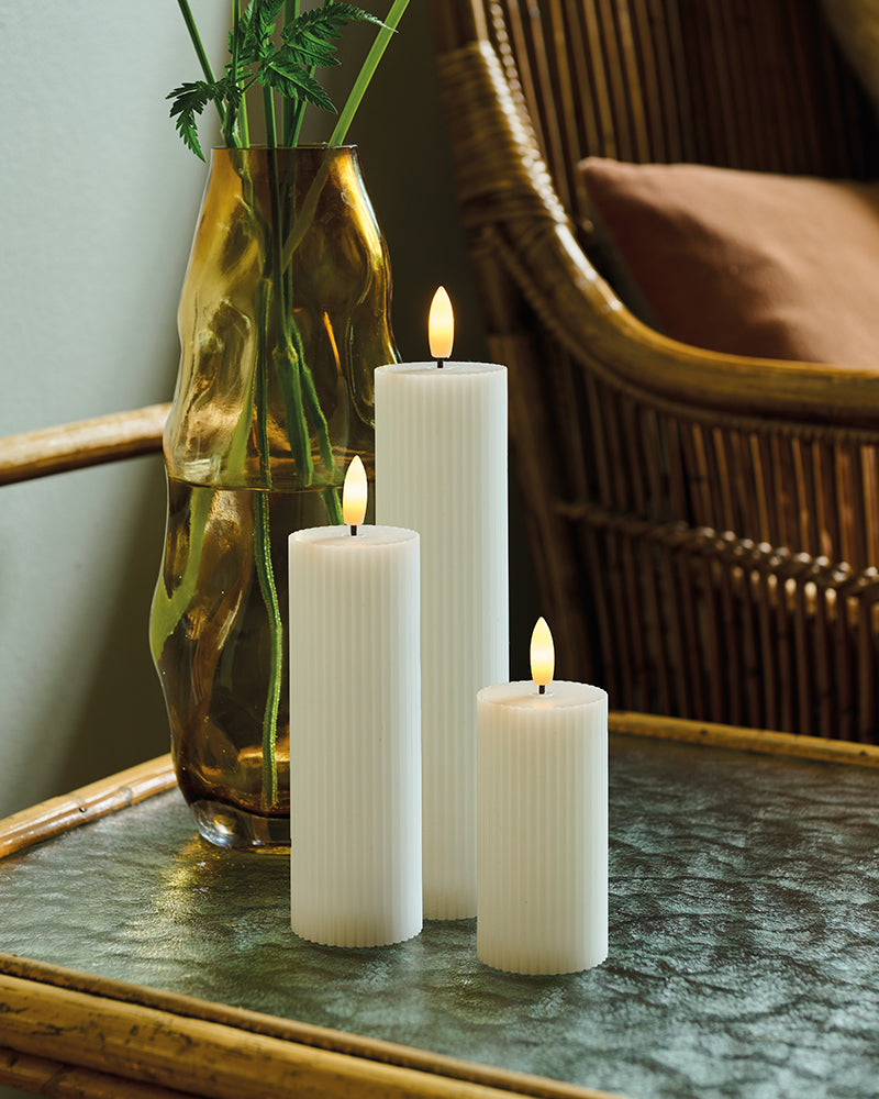 Smilla Genopladelig Sæt 3 stk Ø 5 cm Hvid