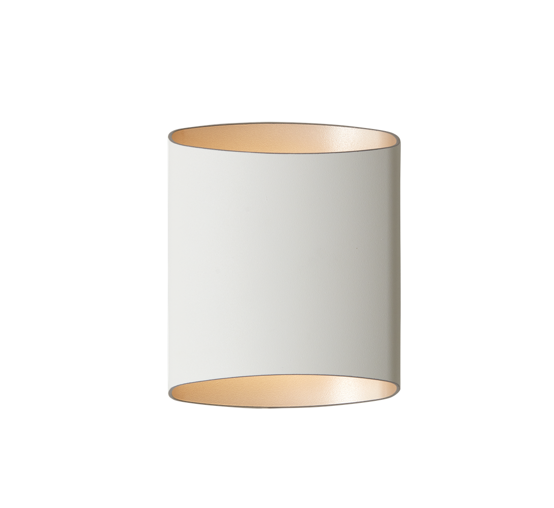 Sinne hvid/messing væglampe