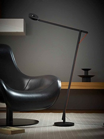 String F1 gulvlampe sort/orange