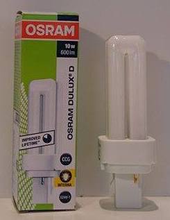 Osram 10W Dulux G24d-1 rør 2ben
