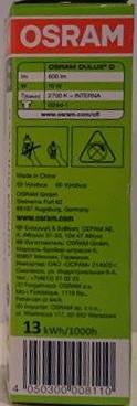 Osram 10W Dulux G24d-1 rør 2ben