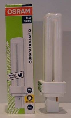 Osram 13W Dulux G24d-1 rør 2ben