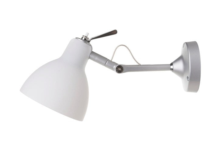 Luxy H0 væg/loft alu- mat hvid glas