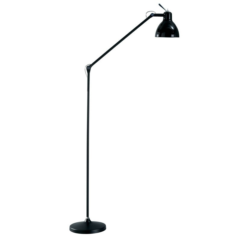 Luxy gulvlampe sort med sort glas