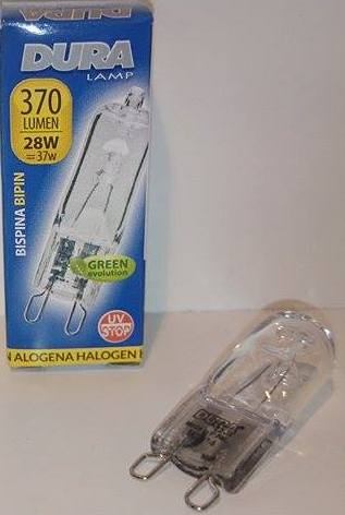 Dura G9 Halogen pære 28W = 37W