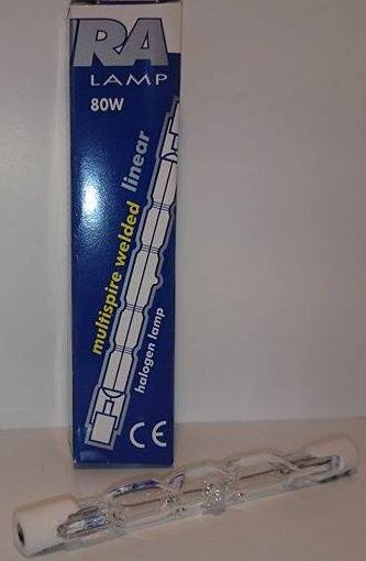 Dura Halogenrør Kort 80W =104W