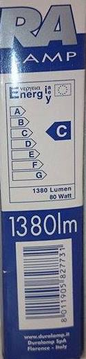 Dura Halogenrør Kort 80W =104W