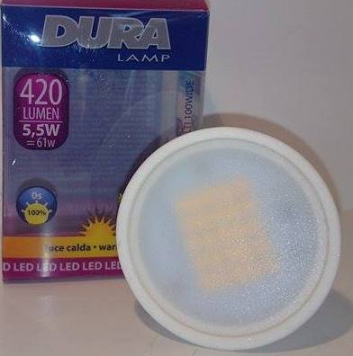 Dura LED 5,5W GU10 =61w Diffust lys