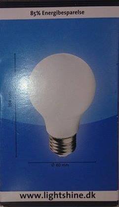 Light Shine LED 6W E27 = 40W