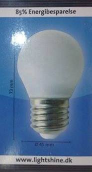 Light Shine LED 3W Krone pære E27 = 25W