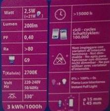 Dura LED G9 2,5W