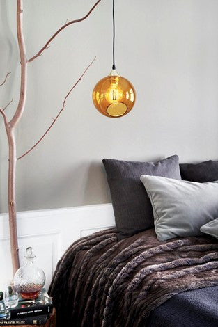 Ballroom amber/gold Ø20 pendel