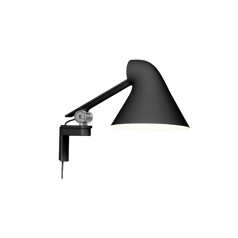 NJP væglampe kort arm sort 2700K