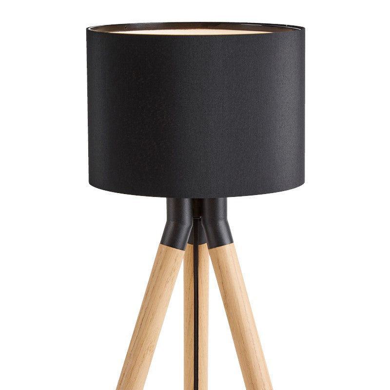 Paso Wood bordlampe Ø25 Eg-sort-sort