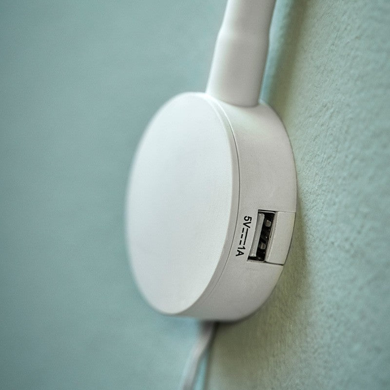 RL 27 led væglampe med 2usb hvid