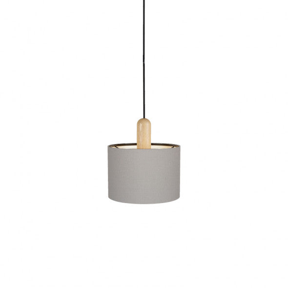 Paso Wood pendel Ø25 Eg-sort-grå