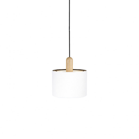 Paso Wood pendel Ø25 Eg-sort-hvid