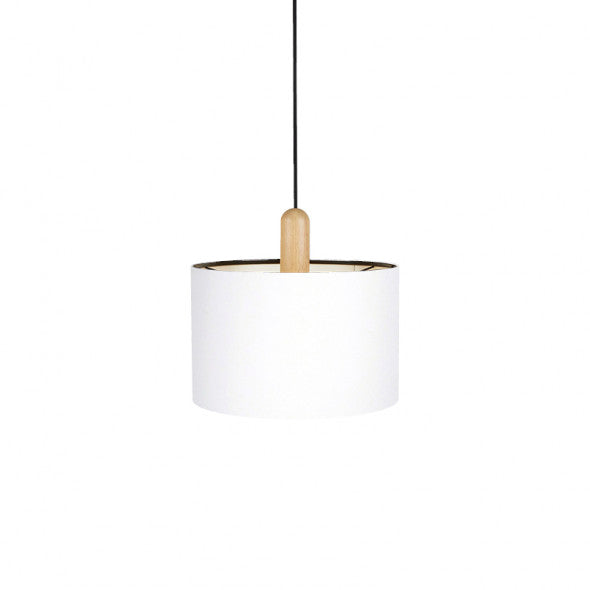 Paso Wood pendel Ø35 Eg-sort-hvid