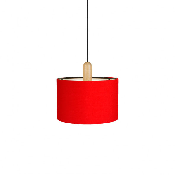 Paso Wood pendel Ø35 UNI Eg-sort-rød