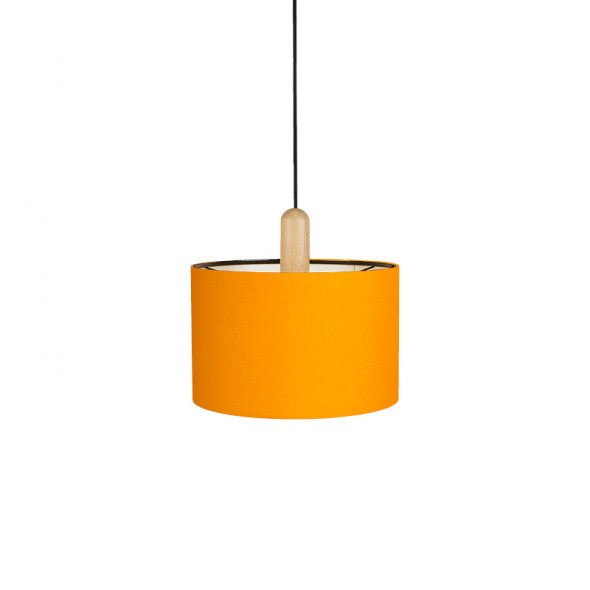 Paso Wood pendel Ø35 UNI Eg-sort-gul