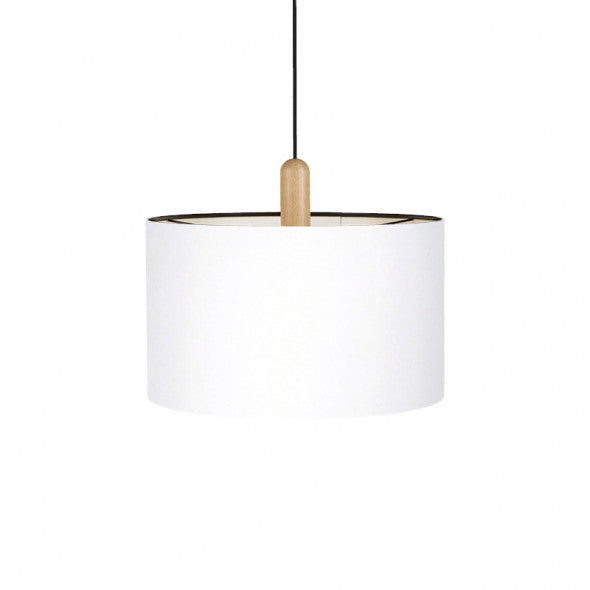 Paso Wood pendel Ø50 Eg-sort-hvid