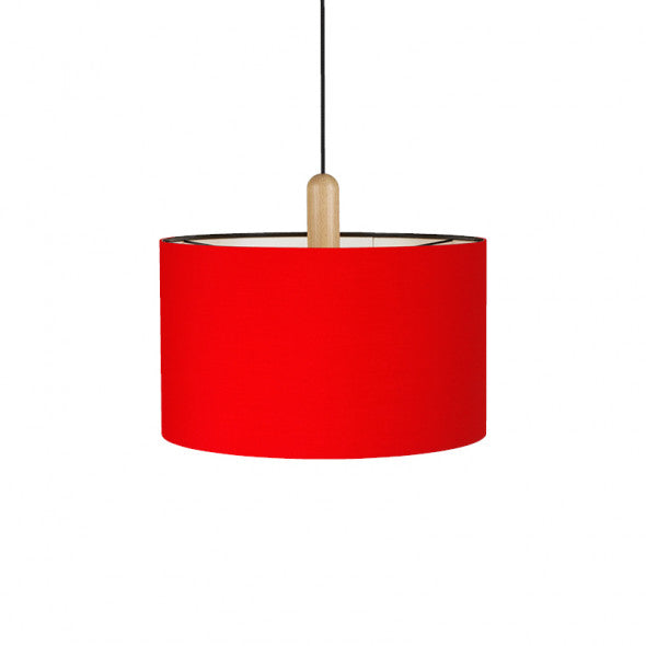 Paso Wood pendel Ø50 UNI Eg-sort-rød