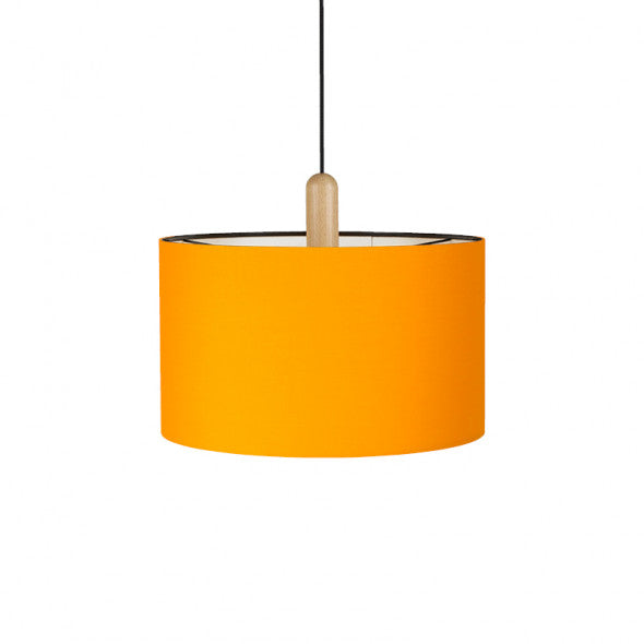 Paso Wood pendel Ø50 UNI Eg-sort-gul