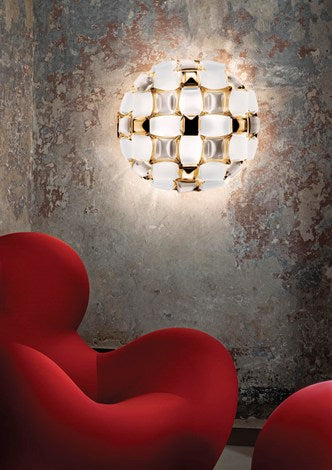 Mida plafond Ø50 hvid/guld