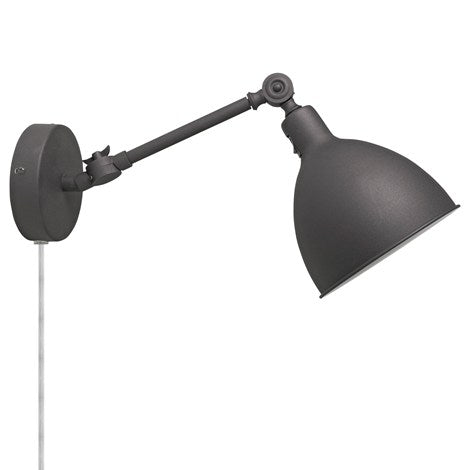 Bazar mini væglampe grå