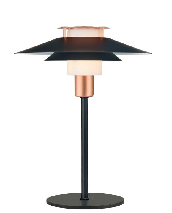 Rivoli bordlampe Ø24 - Sort/kobber
