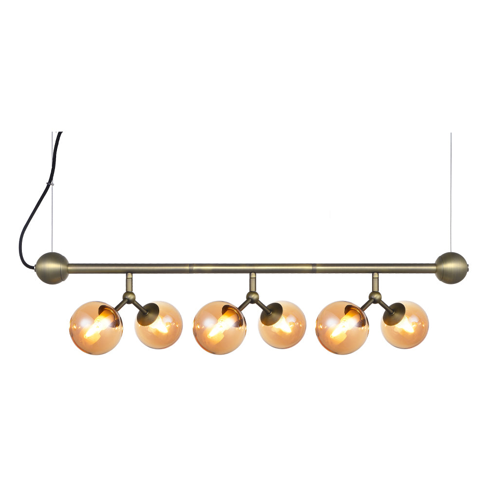 Atom Langbordspendel Mini Antik Messing Amber