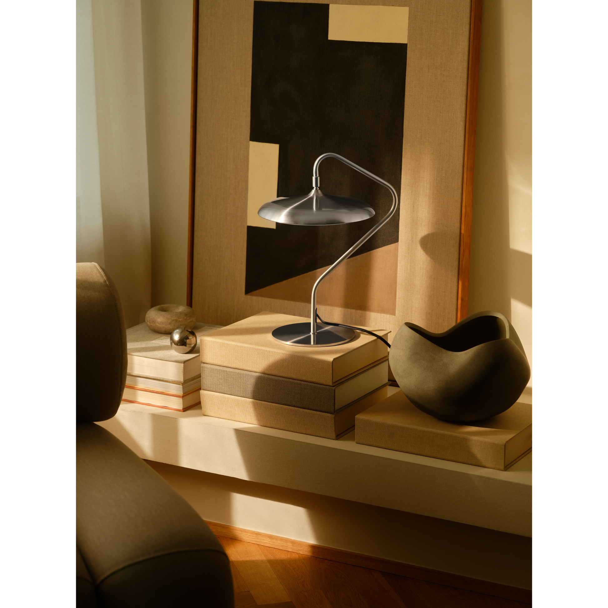 DFTP ARTIST RUSTFRIT STÅL LED BORDLAMPE