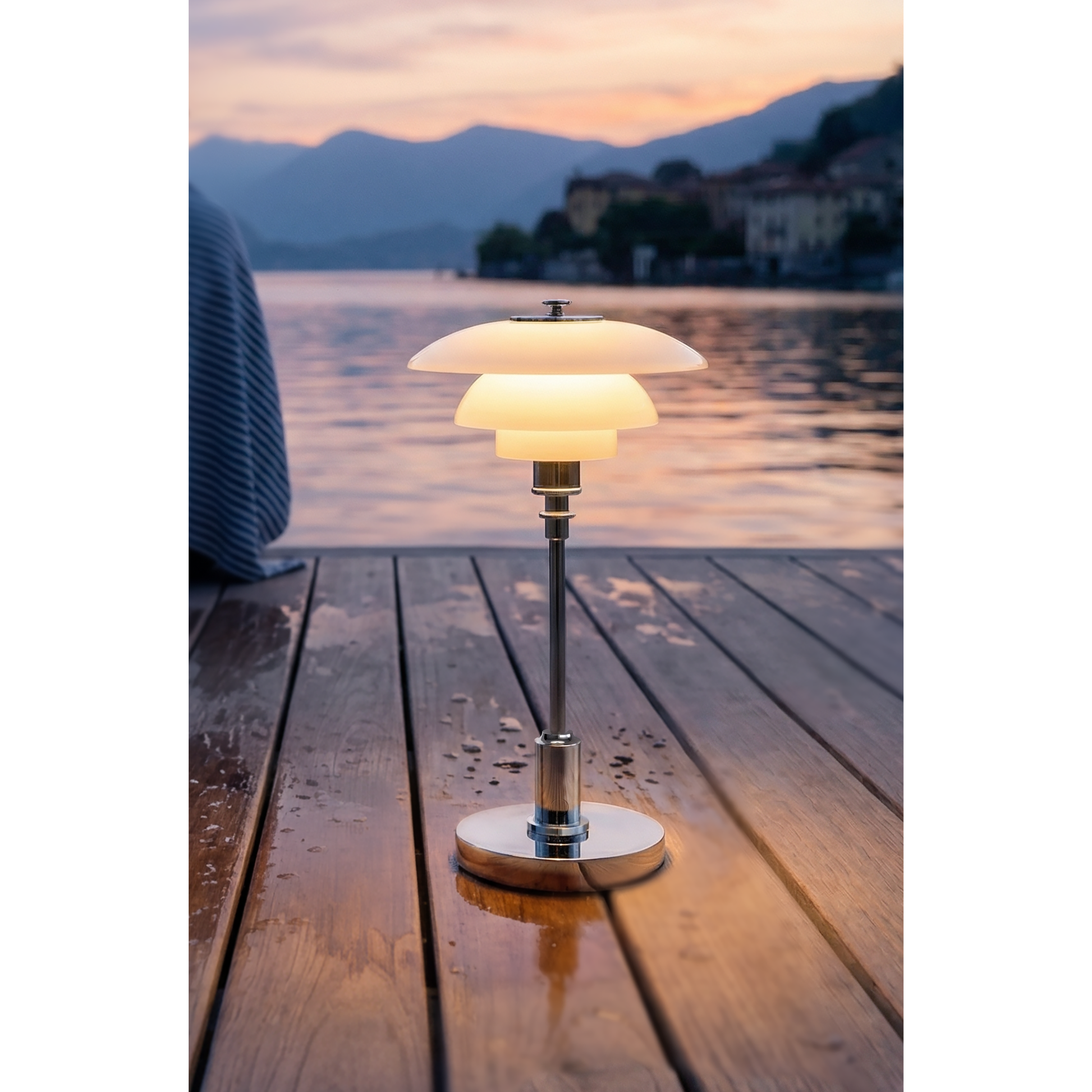 LOUIS POULSEN PH 1/1 LED CHROME PORTABLE LAMPE
