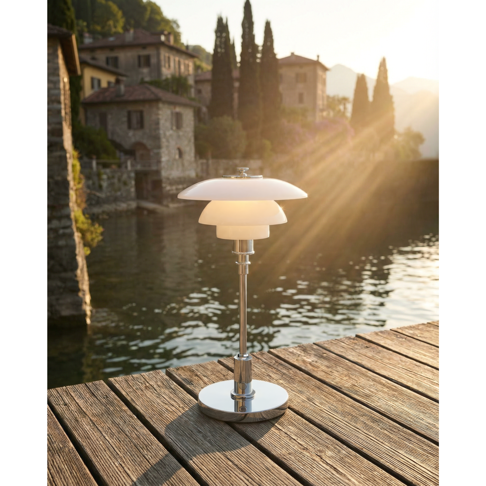 LOUIS POULSEN PH 1/1 LED CHROME PORTABLE LAMPE