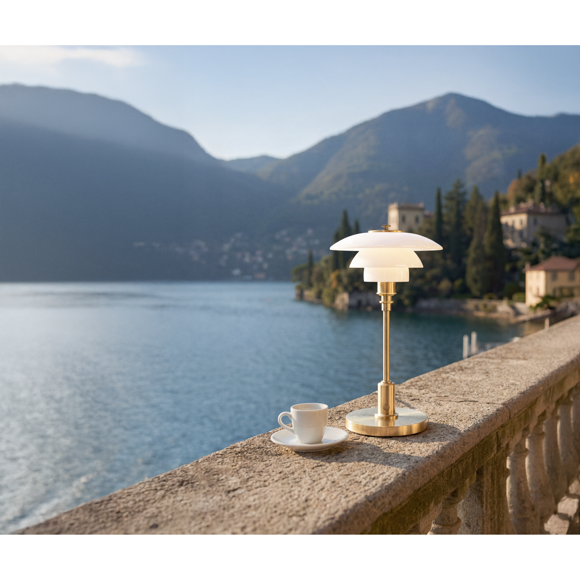 LOUIS POULSEN PH 1/1 LED BRASS PORTABLE LAMPE