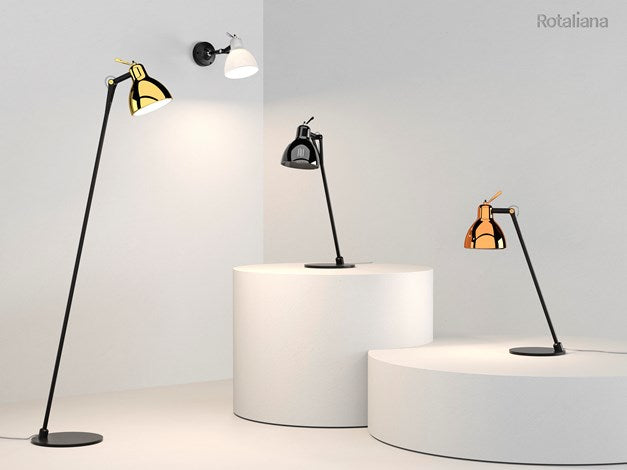 Luxy glam F0 gulvlampe sort/guld