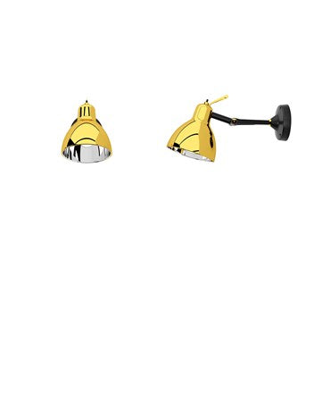 Luxy glam H0 væglampe sort/guld