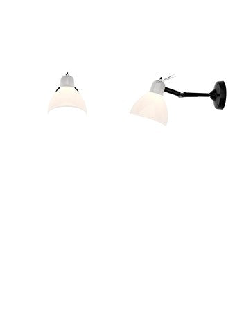 Luxy glam H0 væglampe sort/hvid