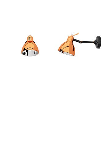 Luxy glam H0 væglampe sort/kobber