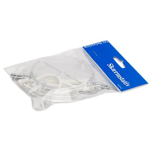 Skærmstativ plast 34mm hvid